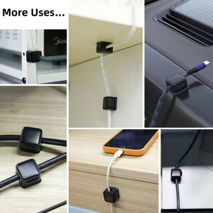 Magnetiska klämmor för kablar – 6 st