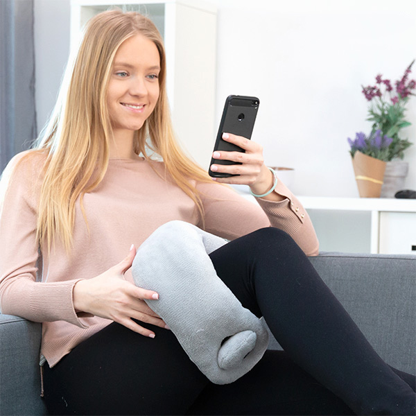 Nackkudde med massagefunktion