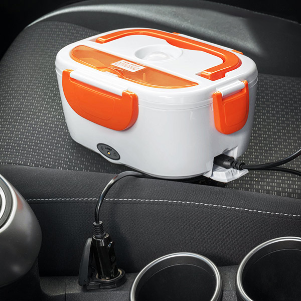 Elektrisk matlåda för bil 40W 12V vit/orange