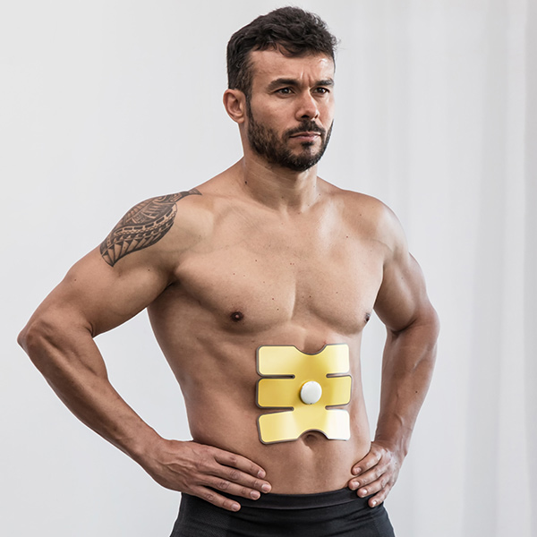 Abs-träningspatch med elektroimpulser
