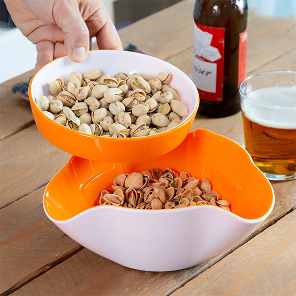 2-i-1 Snacksskål (2 delar)