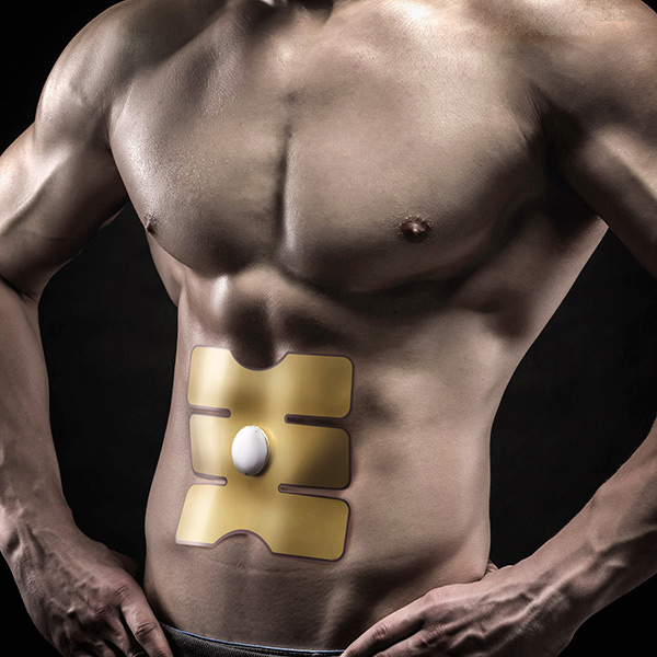 Abs-träningspatch med elektroimpulser