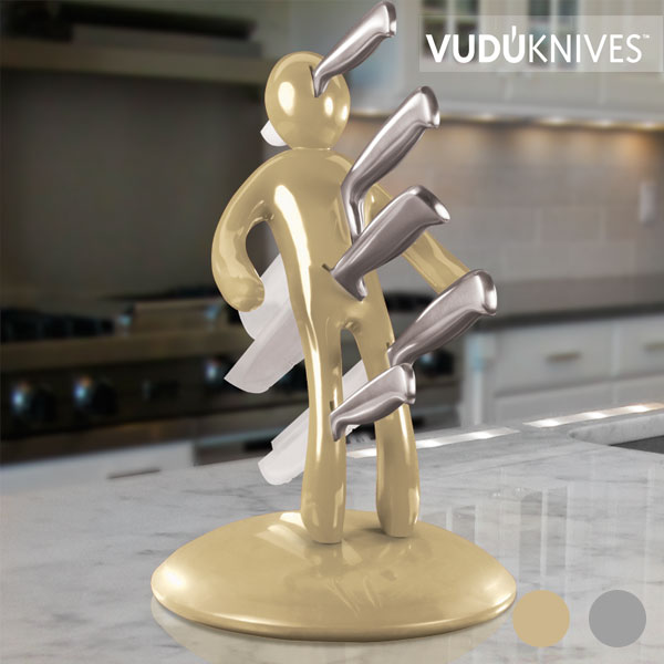Vudú Knives Supreme knivhållare med knivset (5 delar)