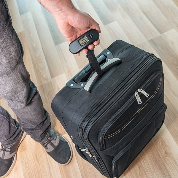 Digital våg för bagage