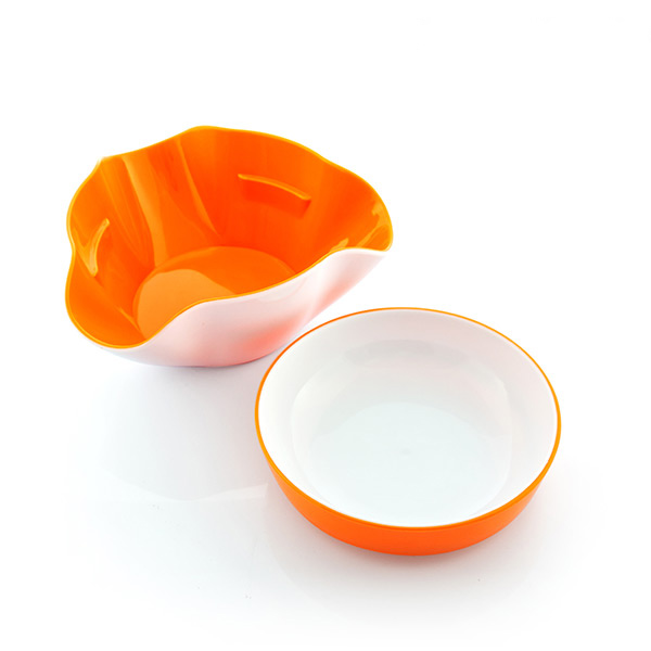 2-i-1 Snacksskål (2 delar)