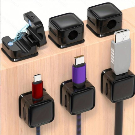 Magnetiska klämmor för kablar – 6 st