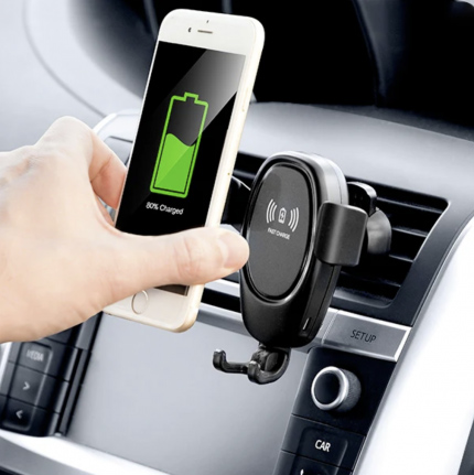 Mobilfäste för bil med trådlös laddfunktion